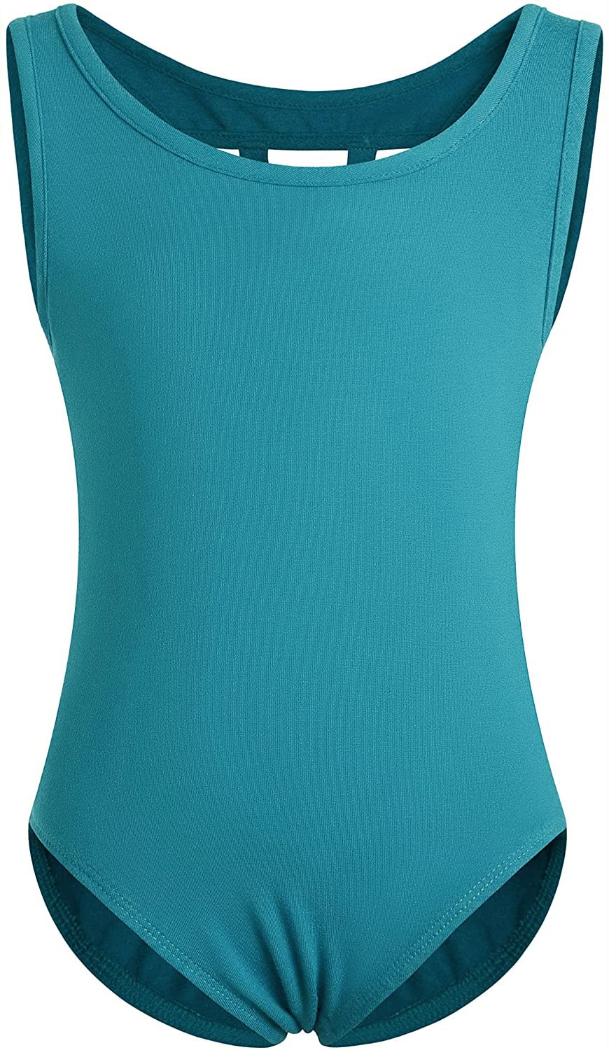 DANSHOW Girls' Tank Dance Leotard with Back M Straps - Ballet, Jazz, Gymnastics & Performance Wear for Kids