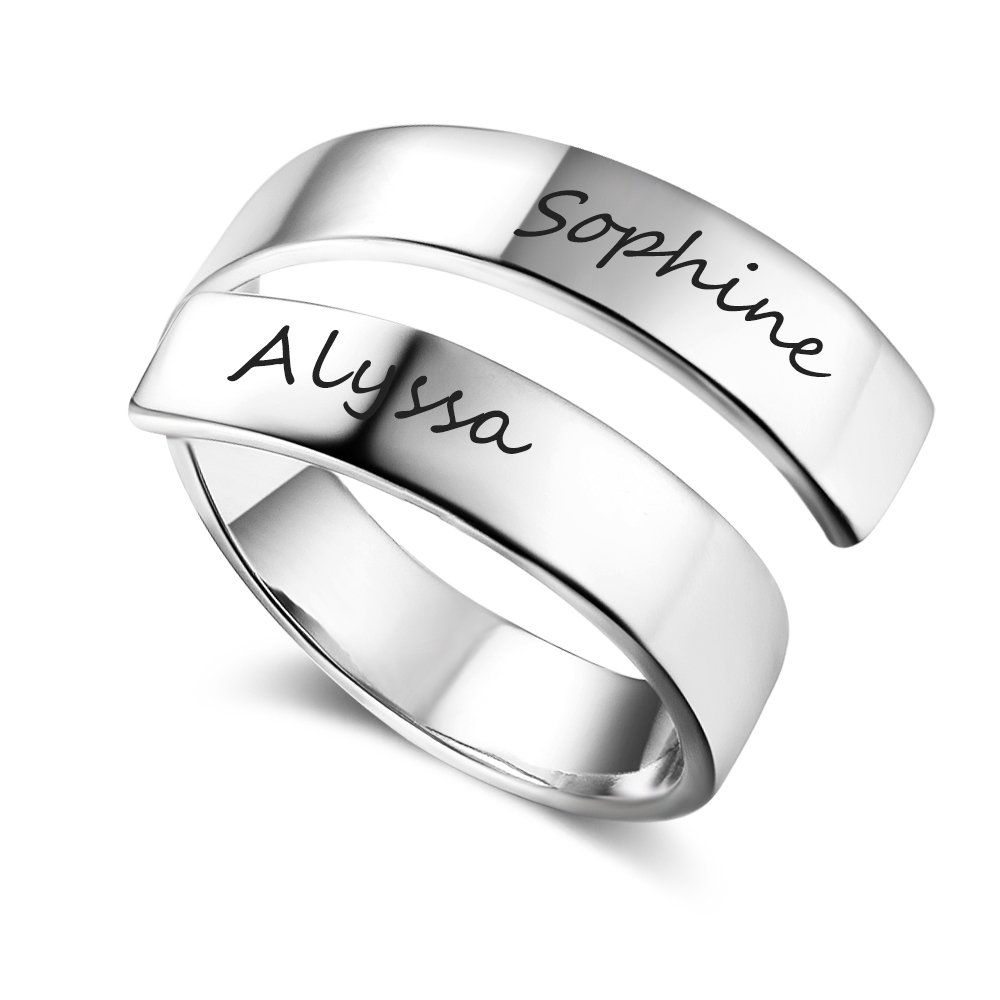 Personalized Best Friend Rings for Women - BFF Sister Promise Rings, Graduation Gifts for Girls - Perfect for Anniversaries, Birthdays & Special Occasions