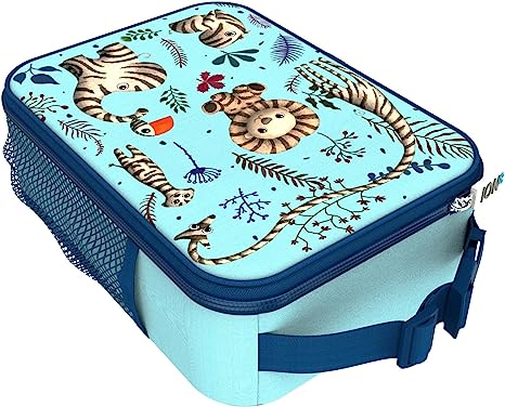 Ion8 Kids Lunch Bag - Insulated Zebra Print Lunch Box for School, Picnics & Travel | BPA-Free & Leak-Proof | Perfect for Boys & Girls