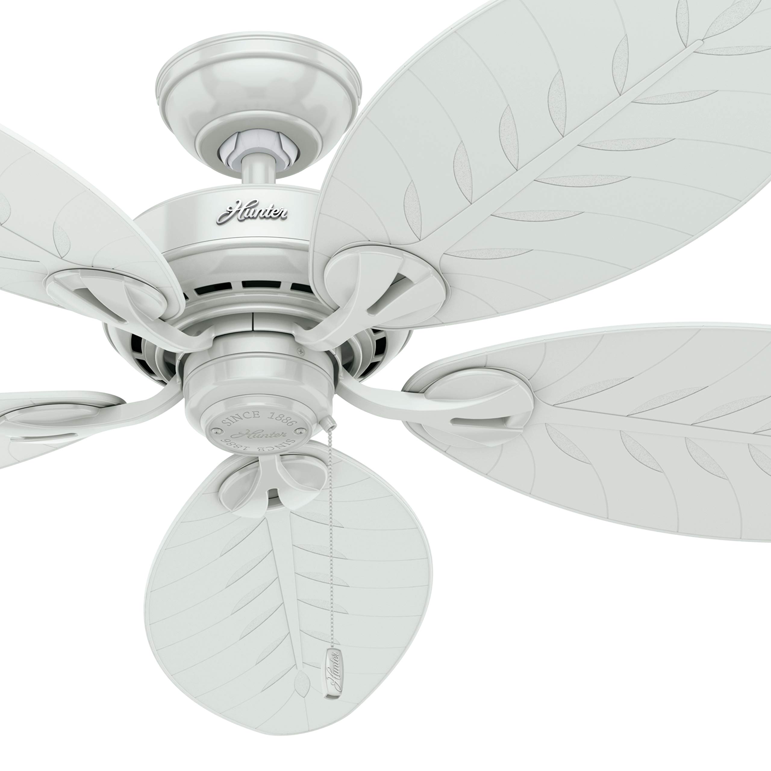 Hunter Fan 54 Inch 5-Blade White Outdoor Ceiling Fan - Energy Efficient, Weather Resistant - Perfect for Patio, Deck, and Covered Porch Areas (Renewed)