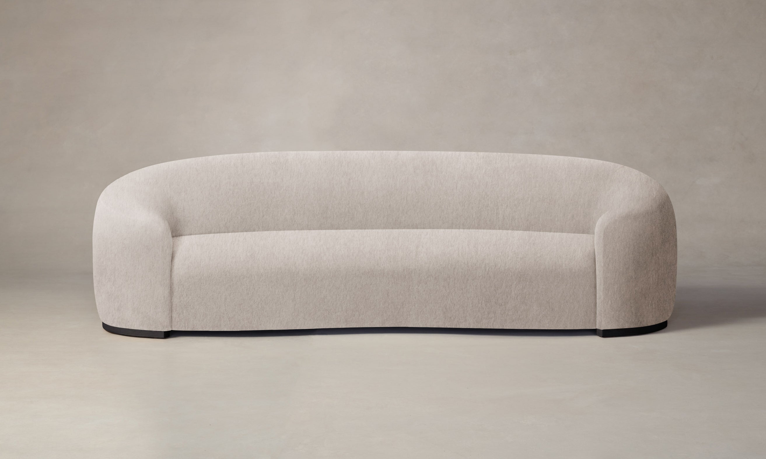 Luxury Chelsea Sofa with Deep Pile Mohair Upholstery in Limestone - Perfect for Living Rooms, Lounges & Cozy Home Decor