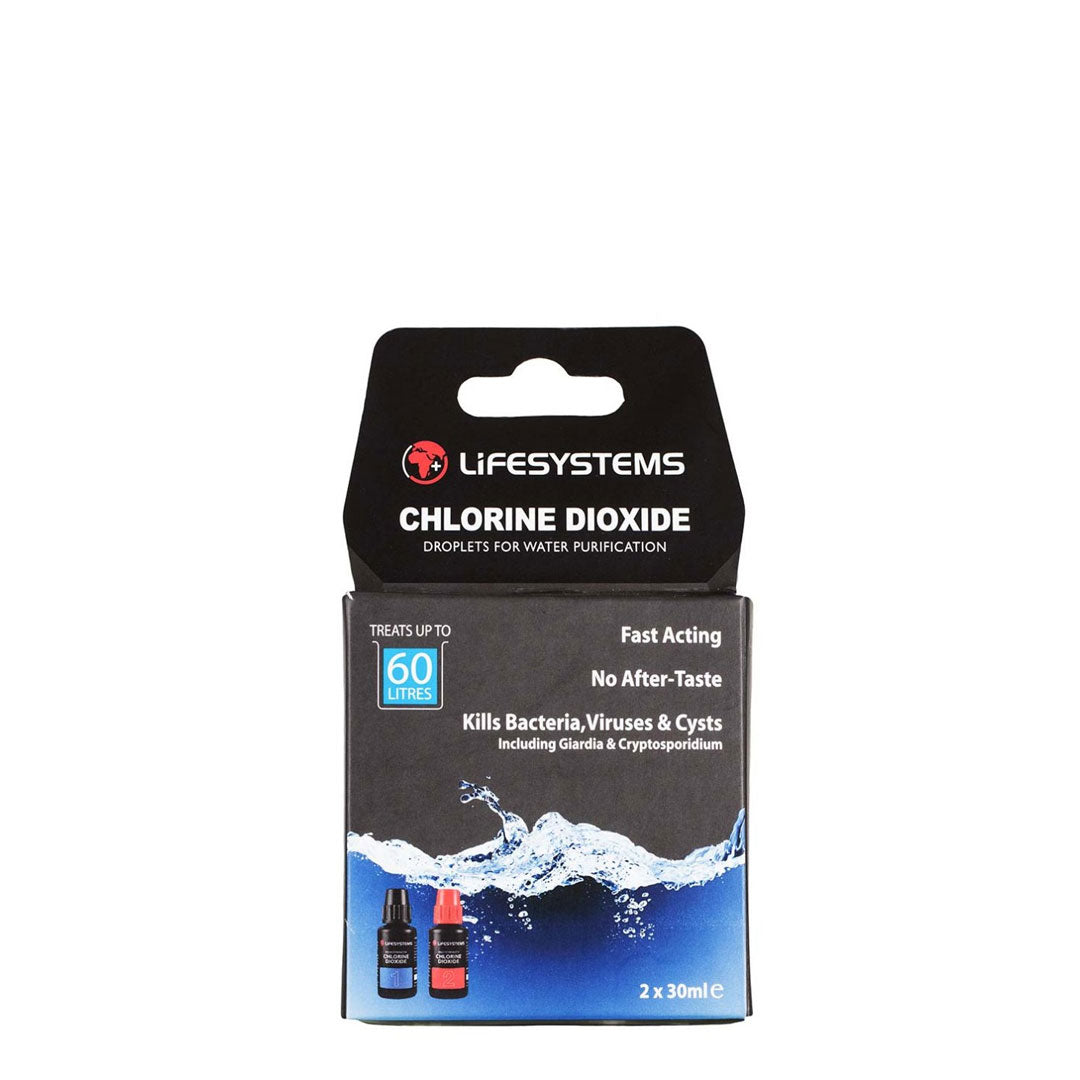 Lifesystems Chlorine Dioxide Water Purification Drops - Portable Water Treatment for Camping, Hiking, Emergency Preparedness & Travel