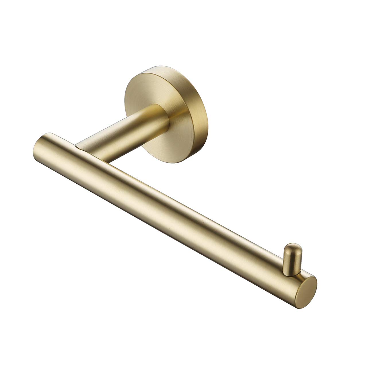 Stainless Steel Toilet Paper Holder Wall Mount - 5 Inch Brushed Gold Bathroom Tissue Dispenser for Home, Hotel & Restrooms - Durable SUS304 TP Roll Holder for Modern & Luxury Spaces