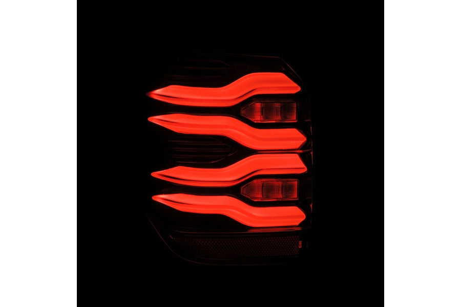 2010-2022 Toyota 4Runner AlphaRex LUXX Series LED Tail Lights - Black Red Smoked Lens | High Performance Brake Lights for Off-Road & Night Driving