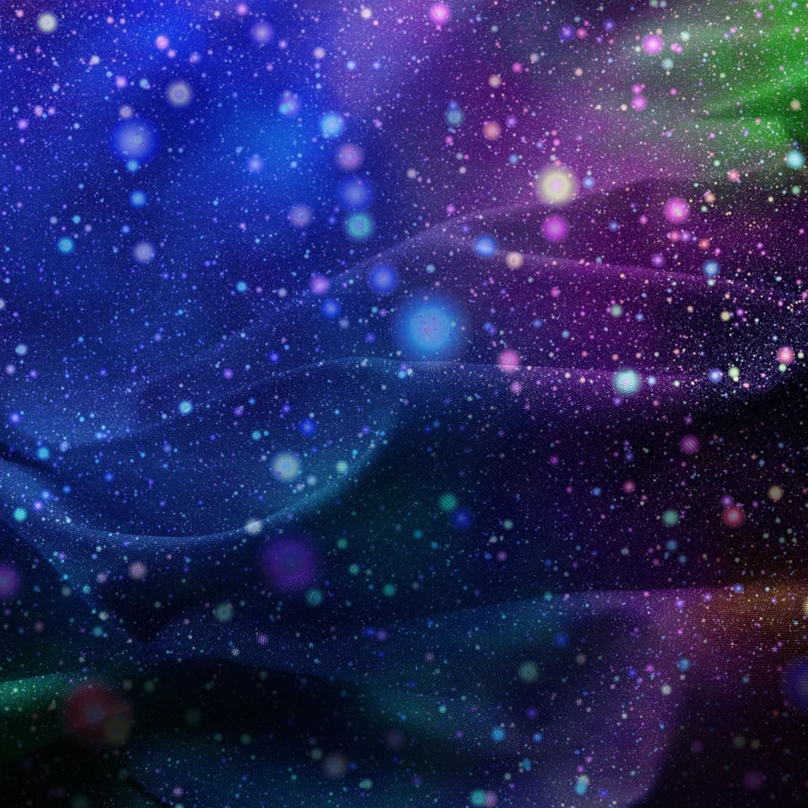 Rainbow Galaxy Queen Fitted Sheet Set - Space Themed Bedding for Kids - 3 Piece Microfiber Set with Deep Pocket & Wrinkle Free (Includes 1 Sheet + 2 Pillowcases) - Perfect for Kids' Rooms, Space Themed Decor & Gift Giving