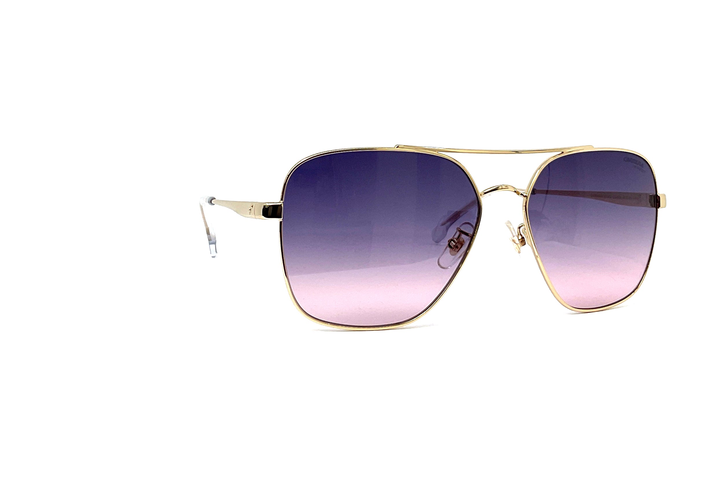 Carrera 3019/S Gold Crystal Sunglasses - Polarized UV Protection Aviator Glasses for Men & Women - Perfect for Driving, Travel, and Outdoor Activities