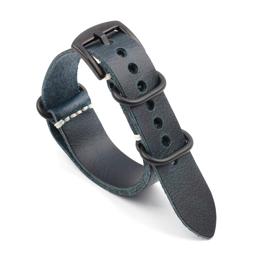Onthelevel Distressed Design Handmade Leather Watch Strap 20mm 22mm 24mm - Vintage Style Replacement Band for Men & Women - Perfect for Casual, Business & Outdoor Activities