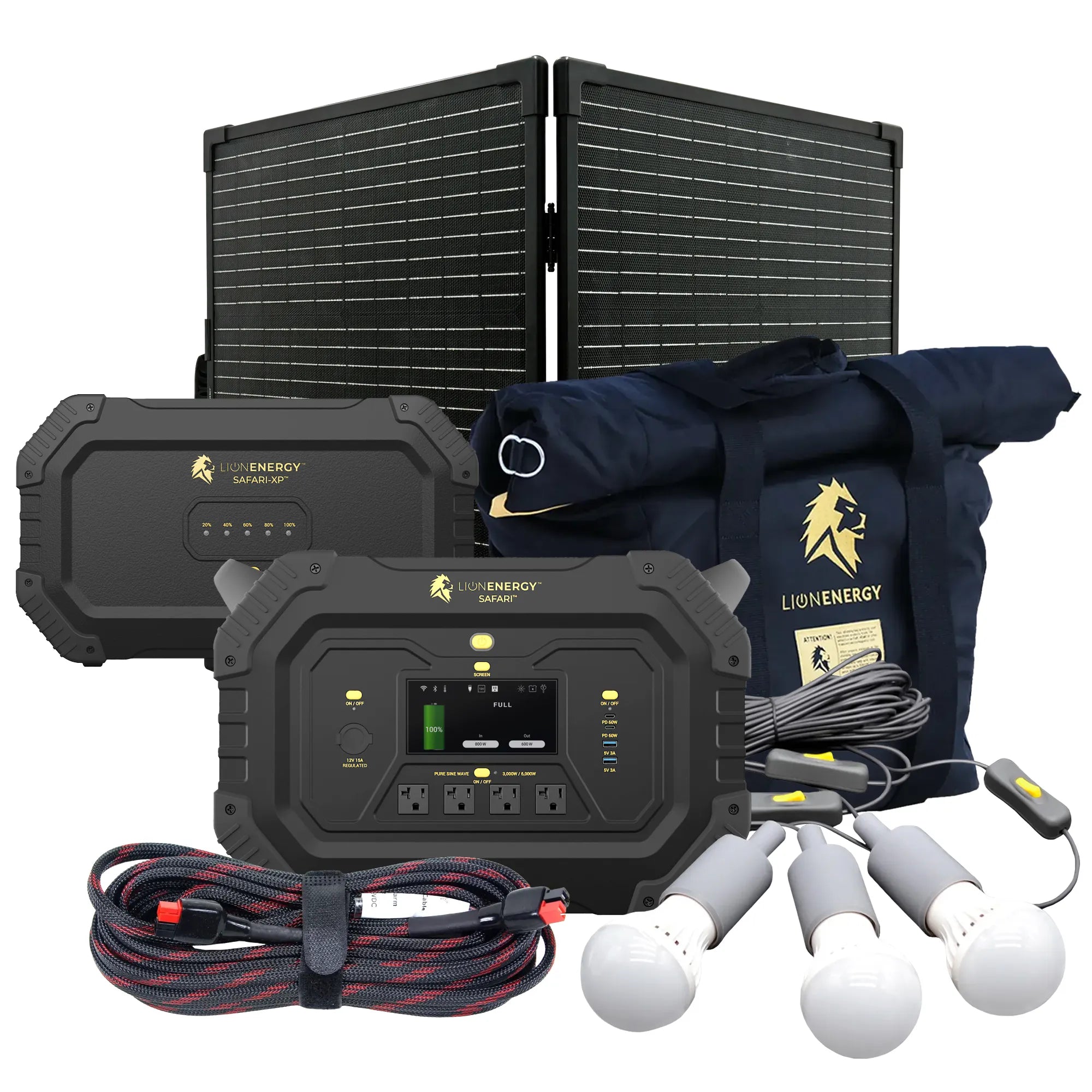 Safari+XP 3000W Portable Power Station with 4300Wh LiFePO4 Battery - Solar Generator for Camping, RV, Emergency Backup & Outdoor Adventures