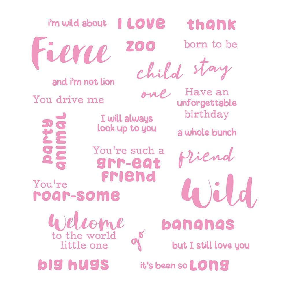 Wild About Zoo Stamp Set 5020E - Fun Animal Stamps for Kids, DIY Scrapbooking & Card Making - Perfect for Birthday Parties, Classroom Activities & Craft Projects