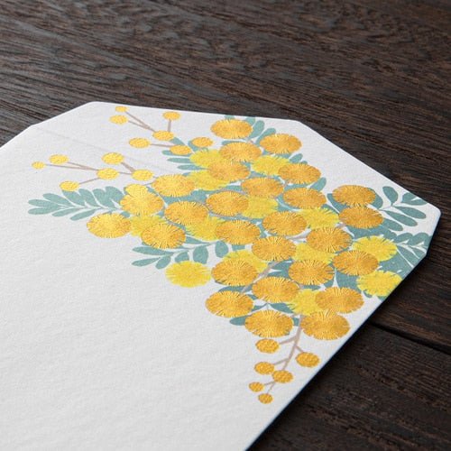 Seasons Silk Print Envelope Midori DESIGNPHIL - Elegant Japanese Style Stationery for Letter Writing, Gift Wrapping & Scrapbooking
