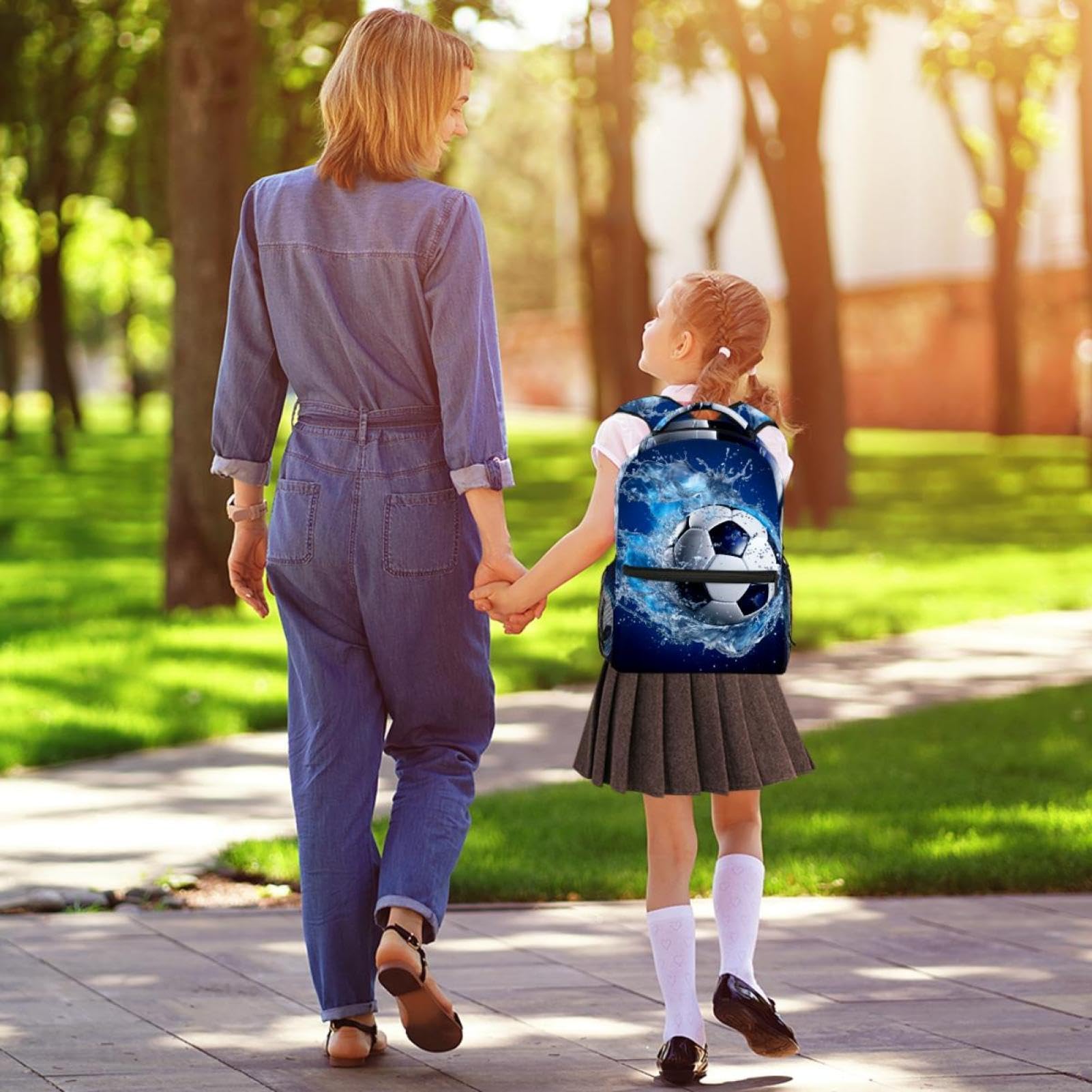 Best Travel Backpack for Men & Women - Lightweight Durable Blue Ocean Design - Perfect for Hiking, Camping & Daily Commute