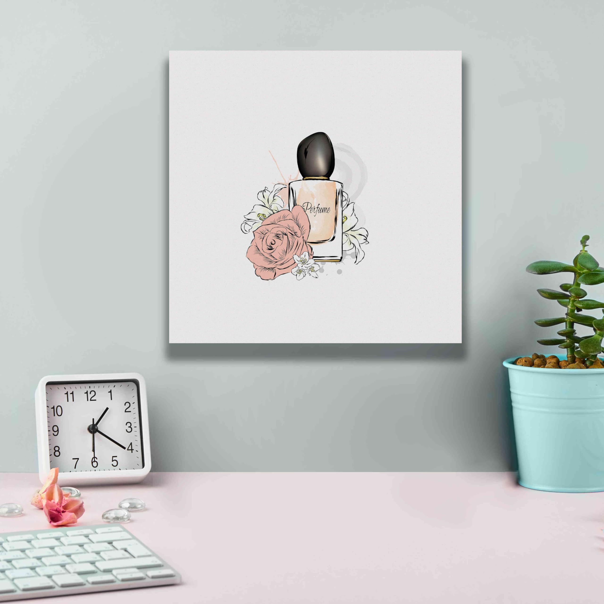Epic Graffiti 'Perfume I' by Incado - Premium Giclee Canvas Wall Art Print 12x12 Inches - Modern Home Decor for Living Room, Bedroom & Office