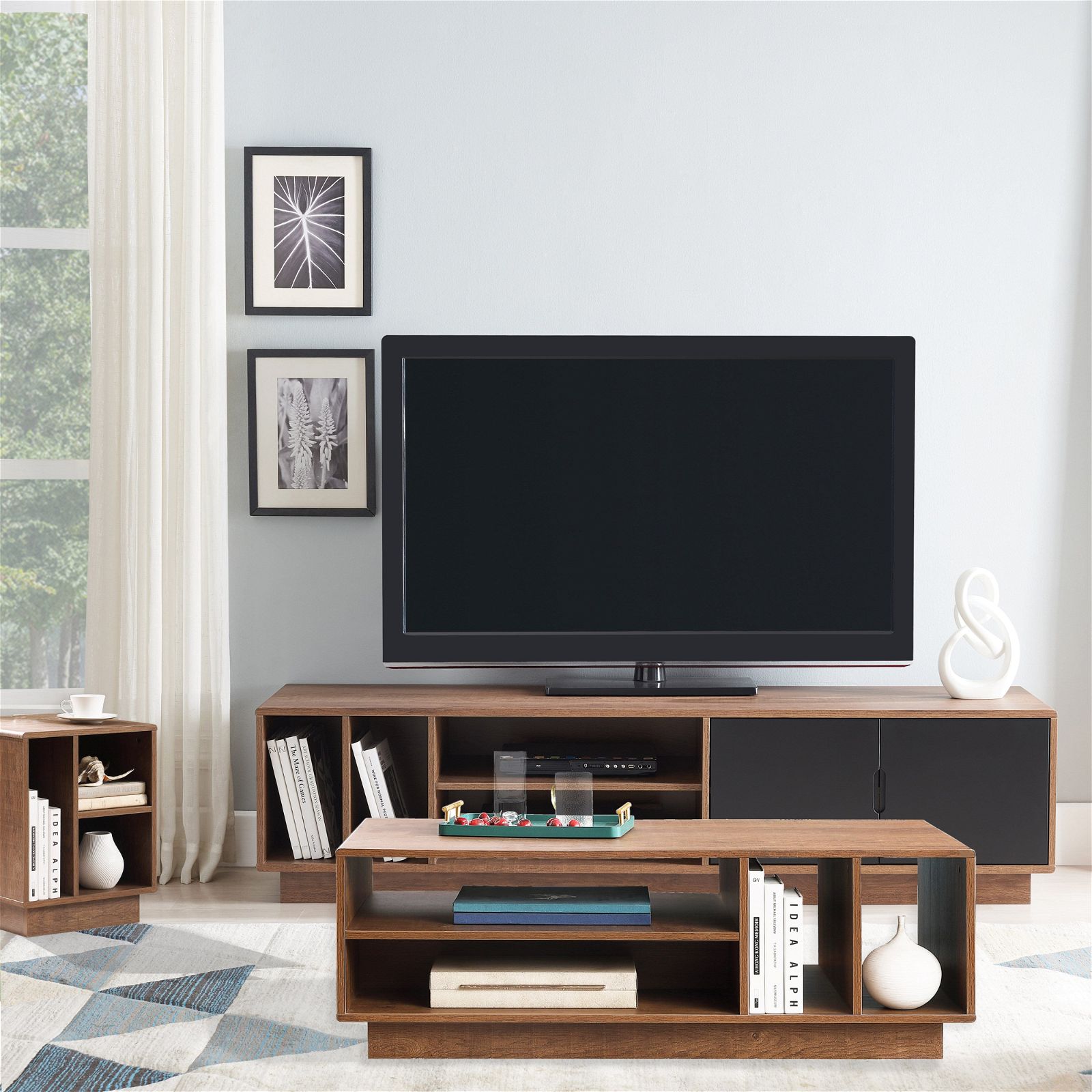Tauris™ Encore Side Table in Dark Oak - Perfect for Living Room, Bedroom, or Office Decor