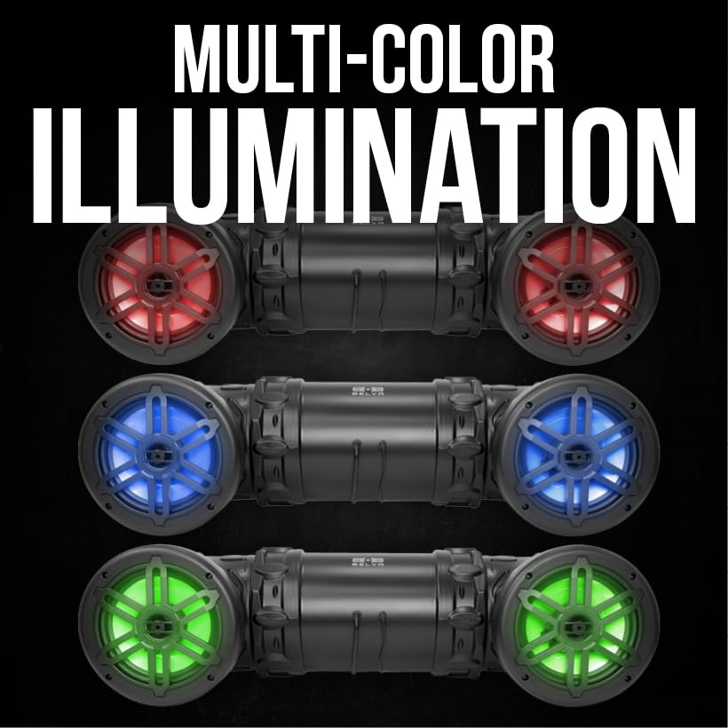 BELVA BPS8RGB Waterproof UTV/ATV Sound System - Dual 8