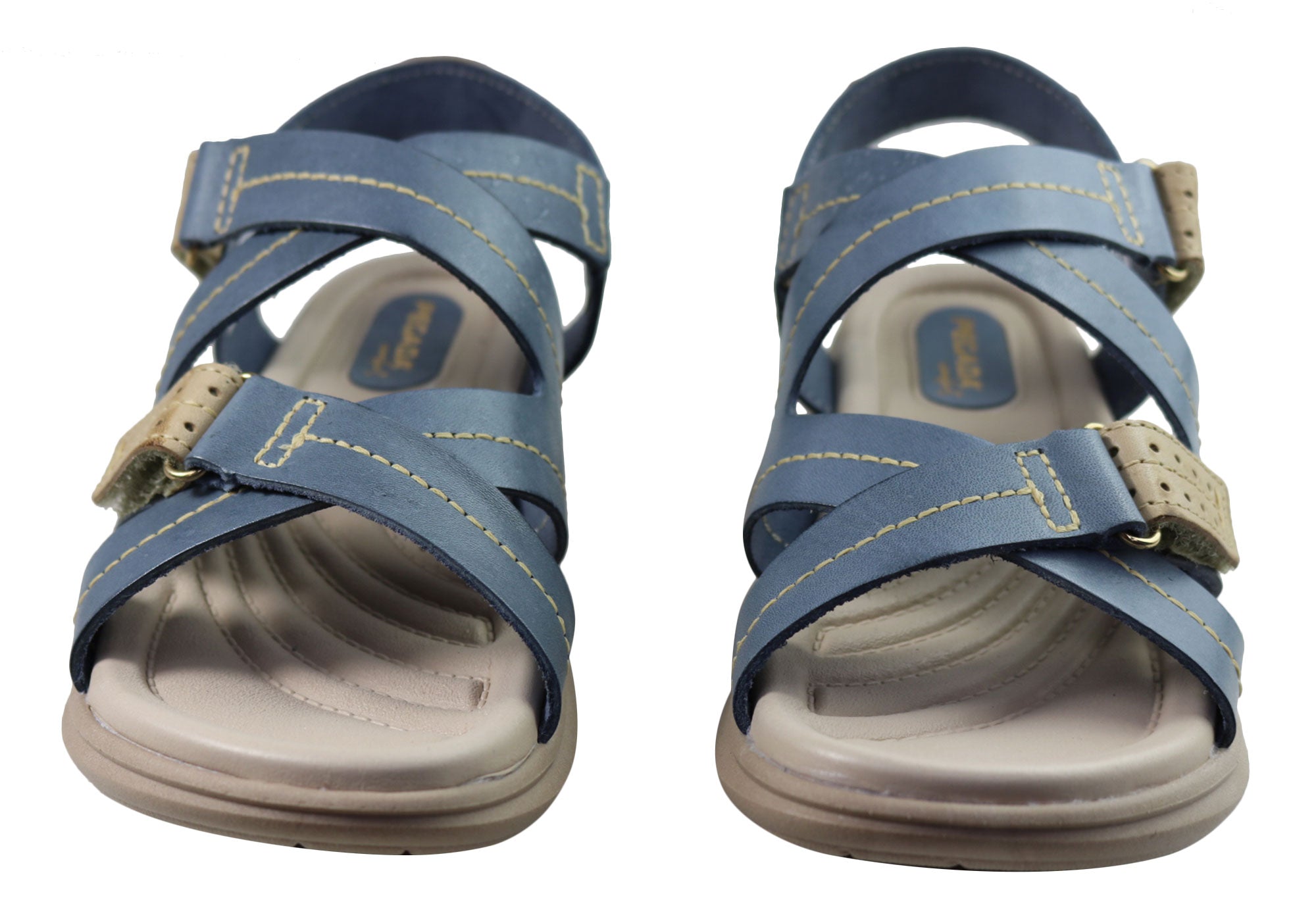 Pegada Sien Women's Comfortable Leather Sandals - Handmade in Brazil - Perfect for Summer, Beach & Casual Outings