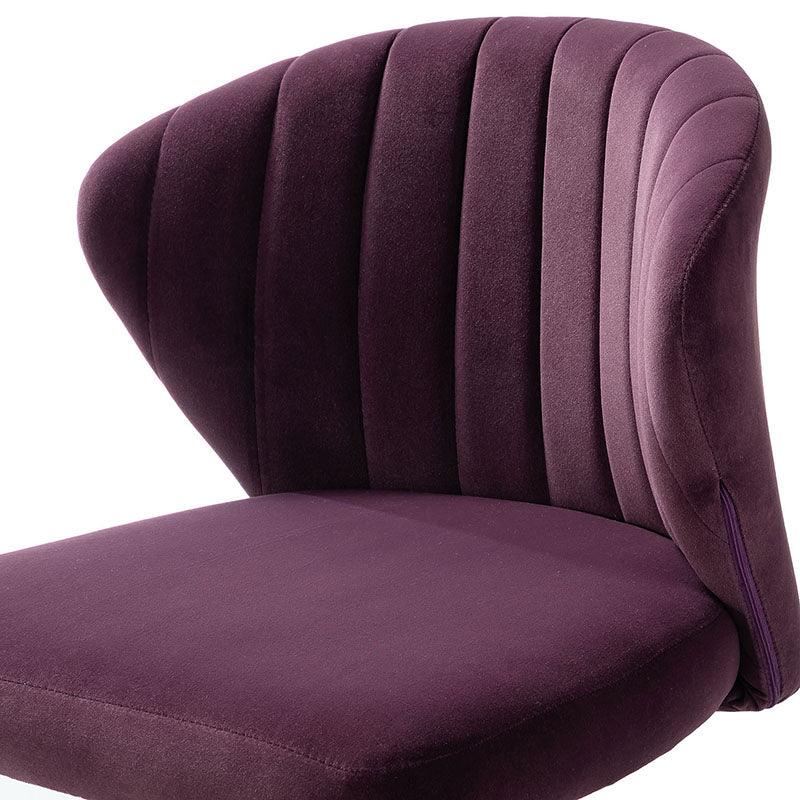 Premium Chandra Velvet Office Chair - Ergonomic Executive Desk Chair with Lumbar Support for Home & Office Workspaces - Comfortable Modern Computer Chair for Long Hours of Sitting
