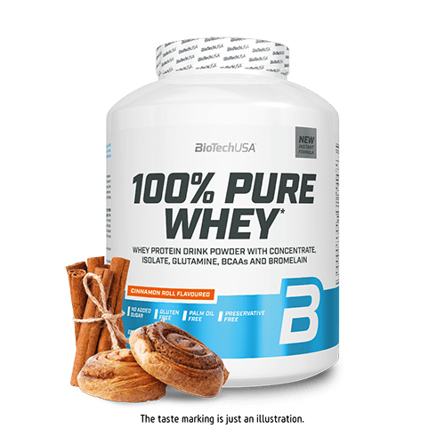 BioTechUSA 100% Pure Whey Protein Powder - 5lb (2.27kg) Vanilla Flavor for Muscle Recovery & Growth - Post-Workout Shake for Gym & Fitness Enthusiasts