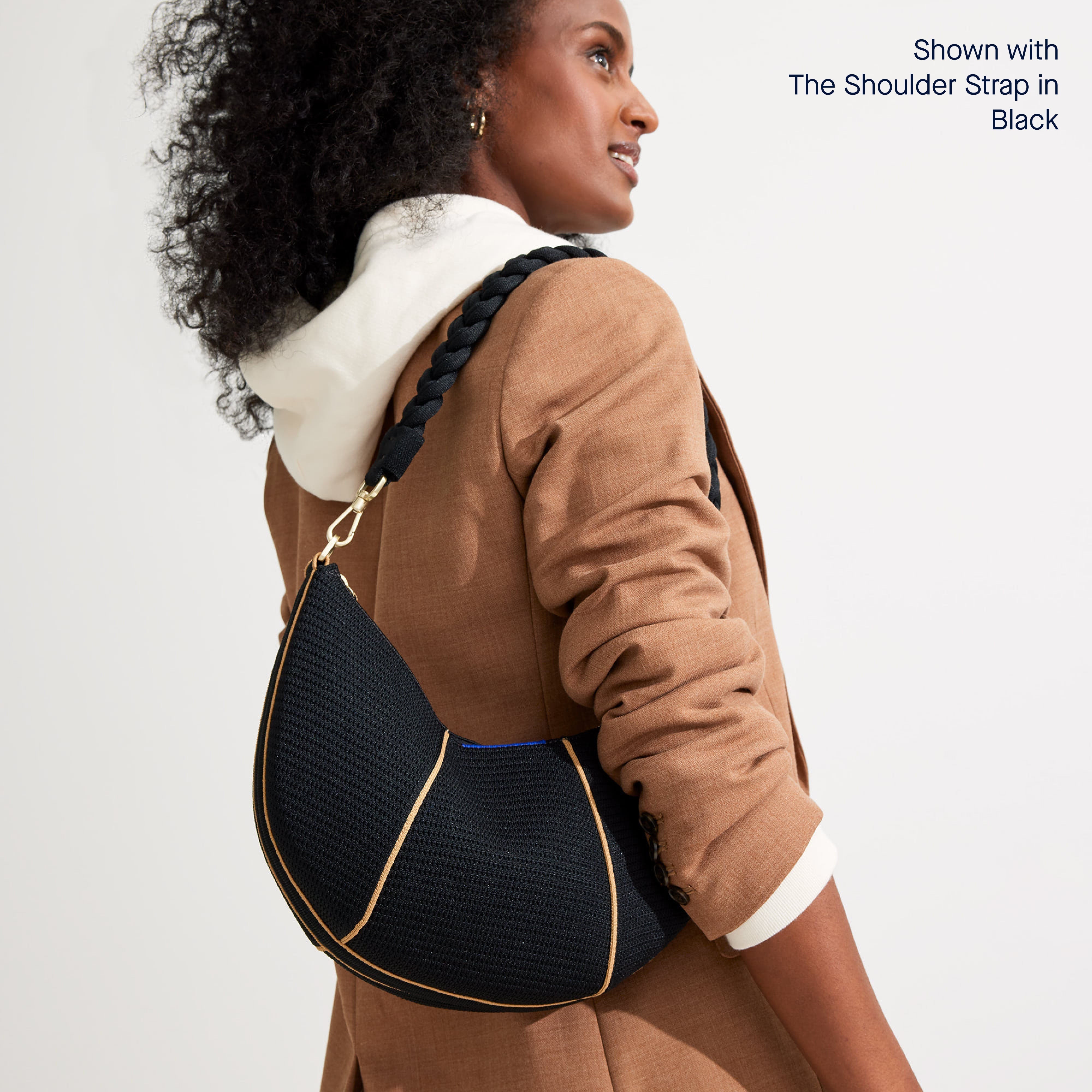 Stylish Black Crescent Bag for Women - Trendy Shoulder Handbag for Everyday Use, Work, and Travel | Fashionable & Functional Crossbody Purse
