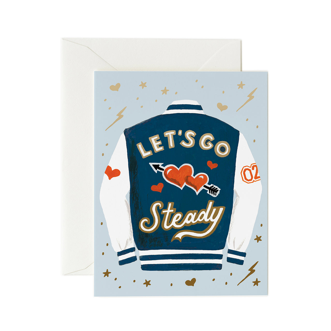 Let's Go Steady Romantic Greeting Card - Perfect for Anniversaries, Valentine's Day & Couples Gifts