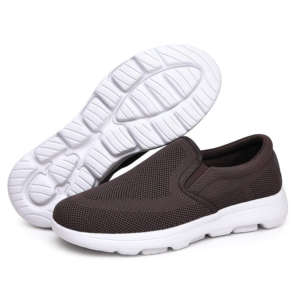 TIOSEBON Men's Breathable Mesh Slip-On Loafers - Lightweight Walking Shoes for Work, Driving & Tennis | Comfortable Casual Shoes for Men | Perfect for Office, Travel & Daily Wear