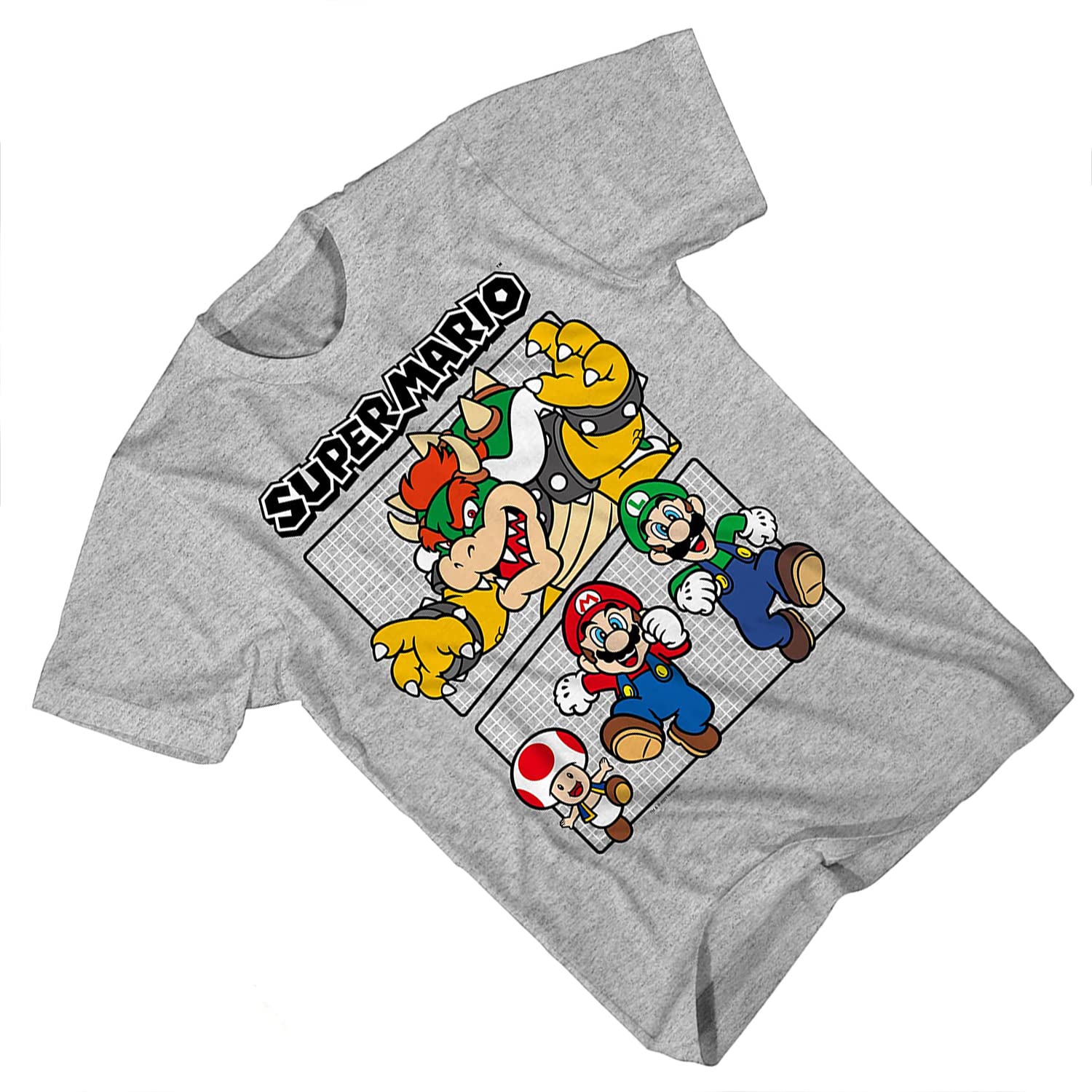 Vintage Nintendo Boys T-Shirt - Super Mario, Luigi, Zelda, Kirby & Donkey Kong Graphic Tee | Retro Gaming Shirt for Kids & Teens | Perfect for Cosplay, Birthday Gifts & Video Game Parties