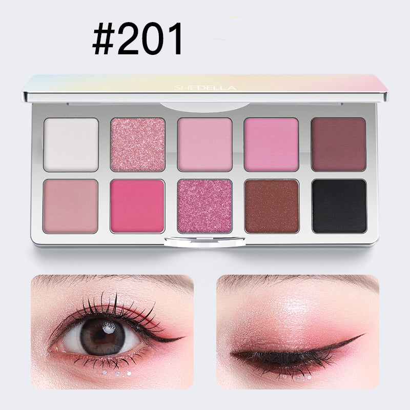 Shedella Dreamy 10-Color Eyeshadow Palette - Vibrant & Long-Lasting Makeup for Day & Night Looks | Perfect for Parties, Weddings & Everyday Glam