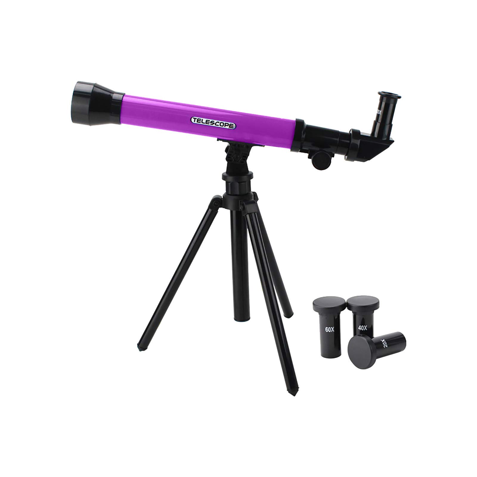 40X-60X High-Powered Astronomical Telescope for Kids - Educational Science Toy with 20X Magnification, STEM Learning Tool for Children (Violet) - Perfect for Stargazing, Classroom Science Projects & Outdoor Exploration