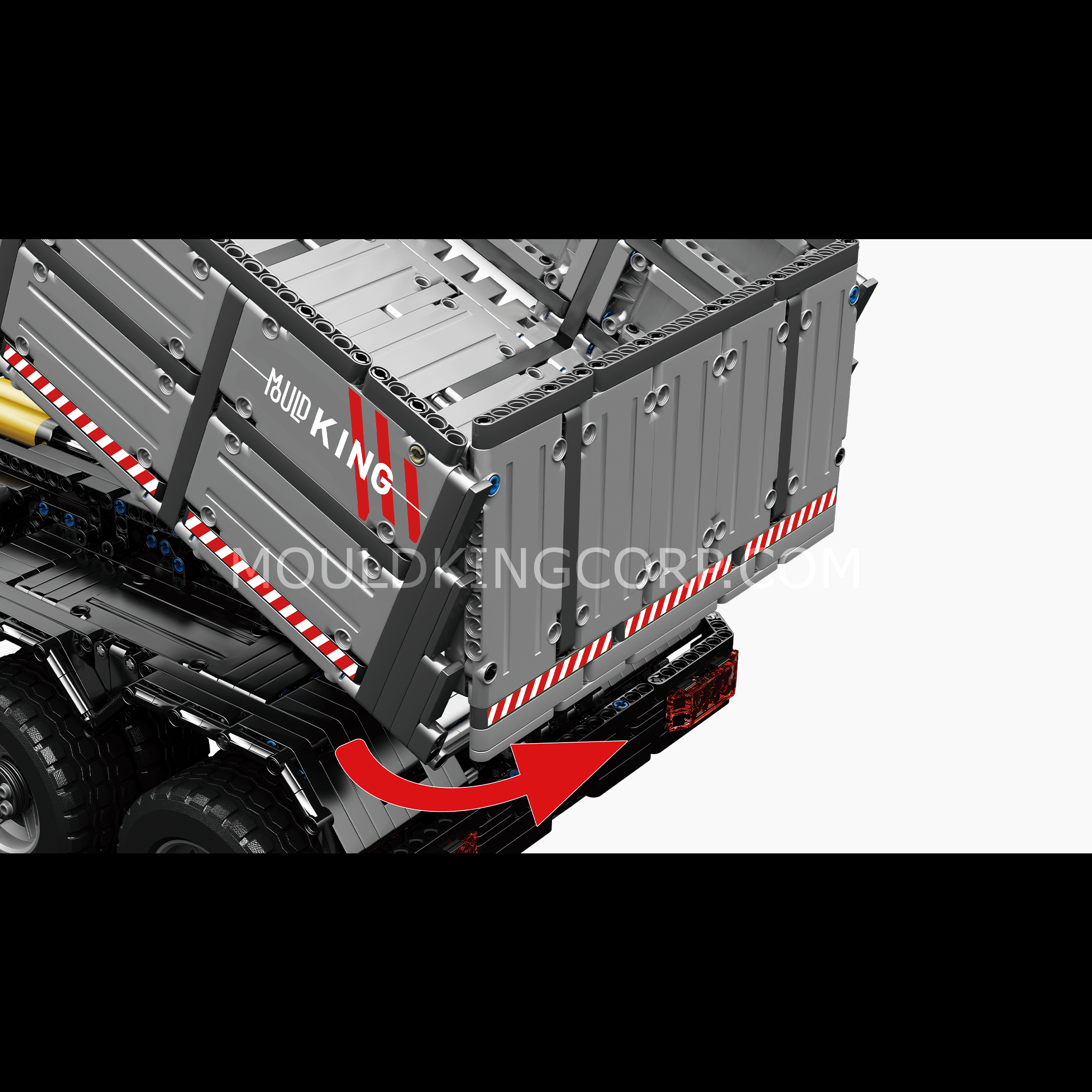 Mould King 19013 Pneumatic Tipper Truck Building Blocks Set - 5,768 Pieces STEM Toy for Kids & Adults | Construction Vehicle Model for Play, Display & Collector's Showcase