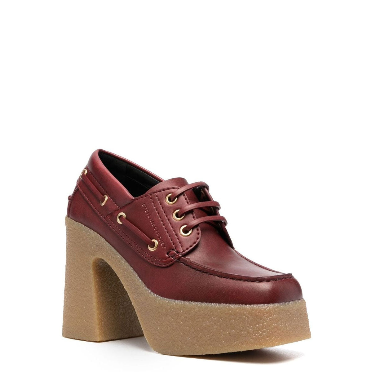 Skyla Lace Chunky Heel Loafers for Women - Comfortable Bordeaux Red Slip-On Shoes | Perfect for Office, Date Night & Casual Outfits