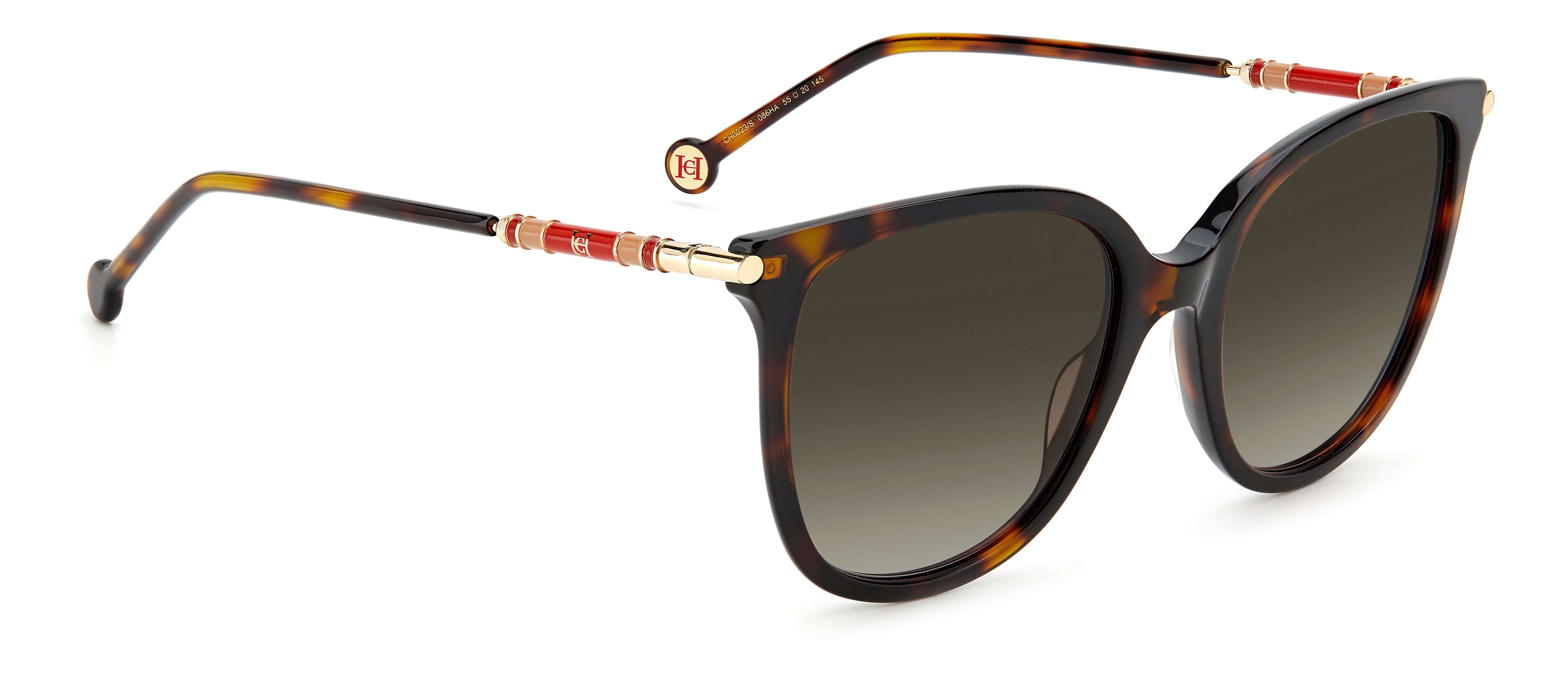 Carolina Herrera CH 0023/S Sunglasses for Women - Luxury Designer Shades with UV Protection - Perfect for Driving, Beach & Outdoor Activities