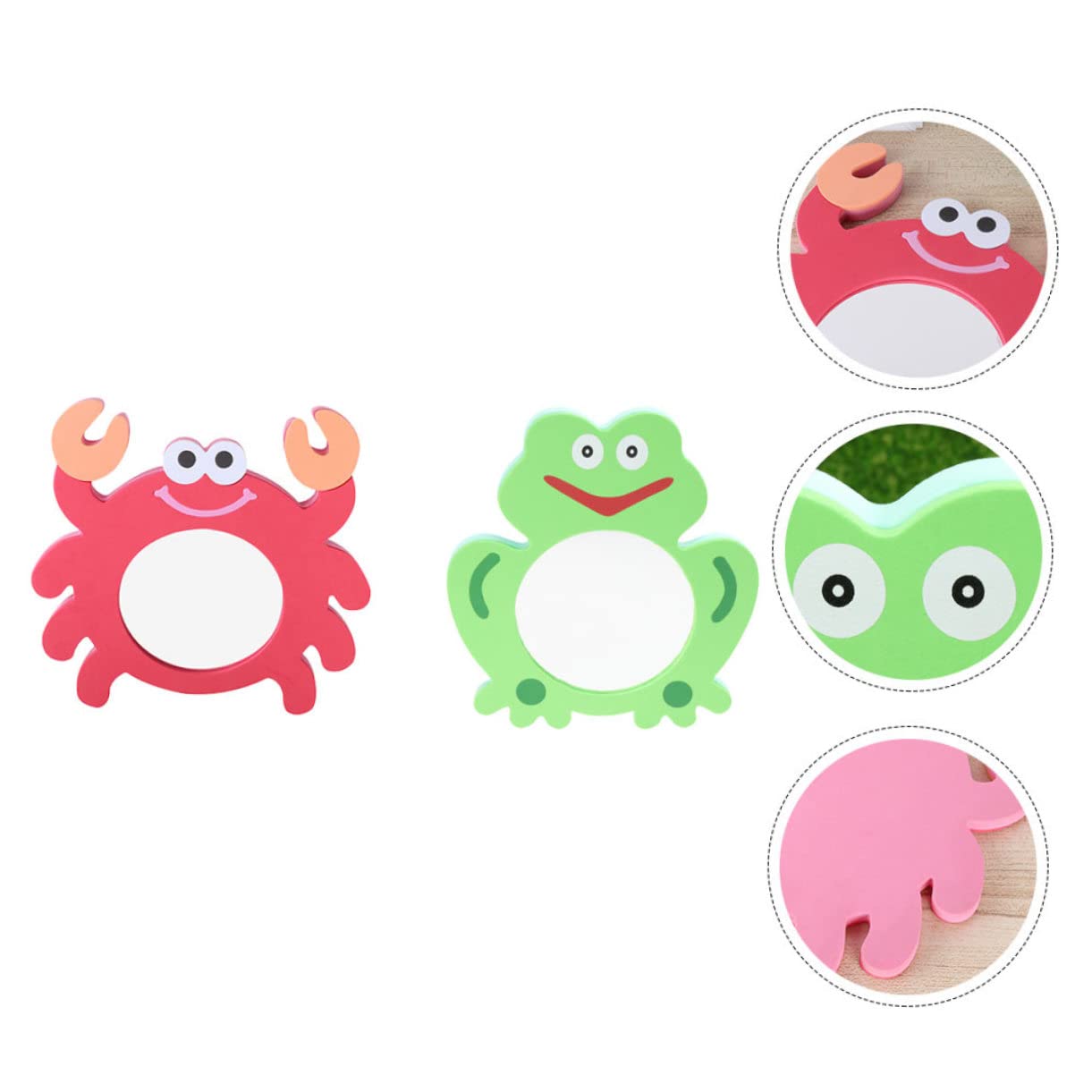 HEMOTON 12 Pack Cartoon Mirror Bath Toys for Kids - EVA Foam Educational Shower & Bathtub Games - Fun Learning Toys for Toddlers (Red) - Perfect for Bath Time Play and Early Childhood Development