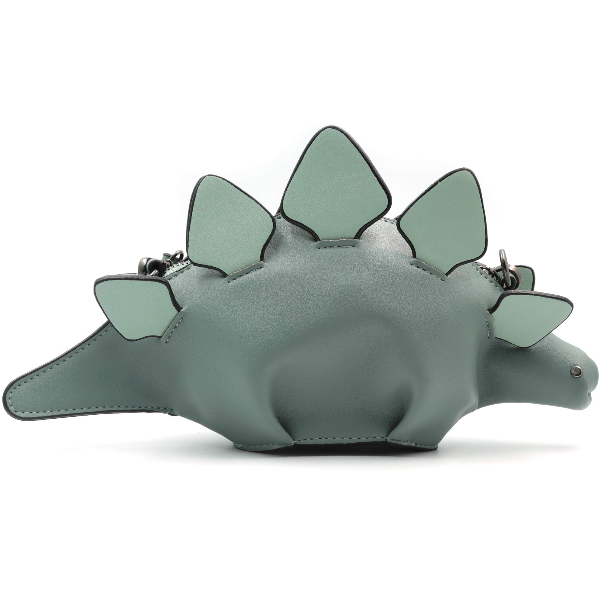 Dinosaur Shoulder Bag for Women - PU Leather Stegosaurus Crossbody Purse, Fashionable Dinosaur Themed Handbag for Girls, Teens & Women - Perfect for School, Work, Travel & Cosplay