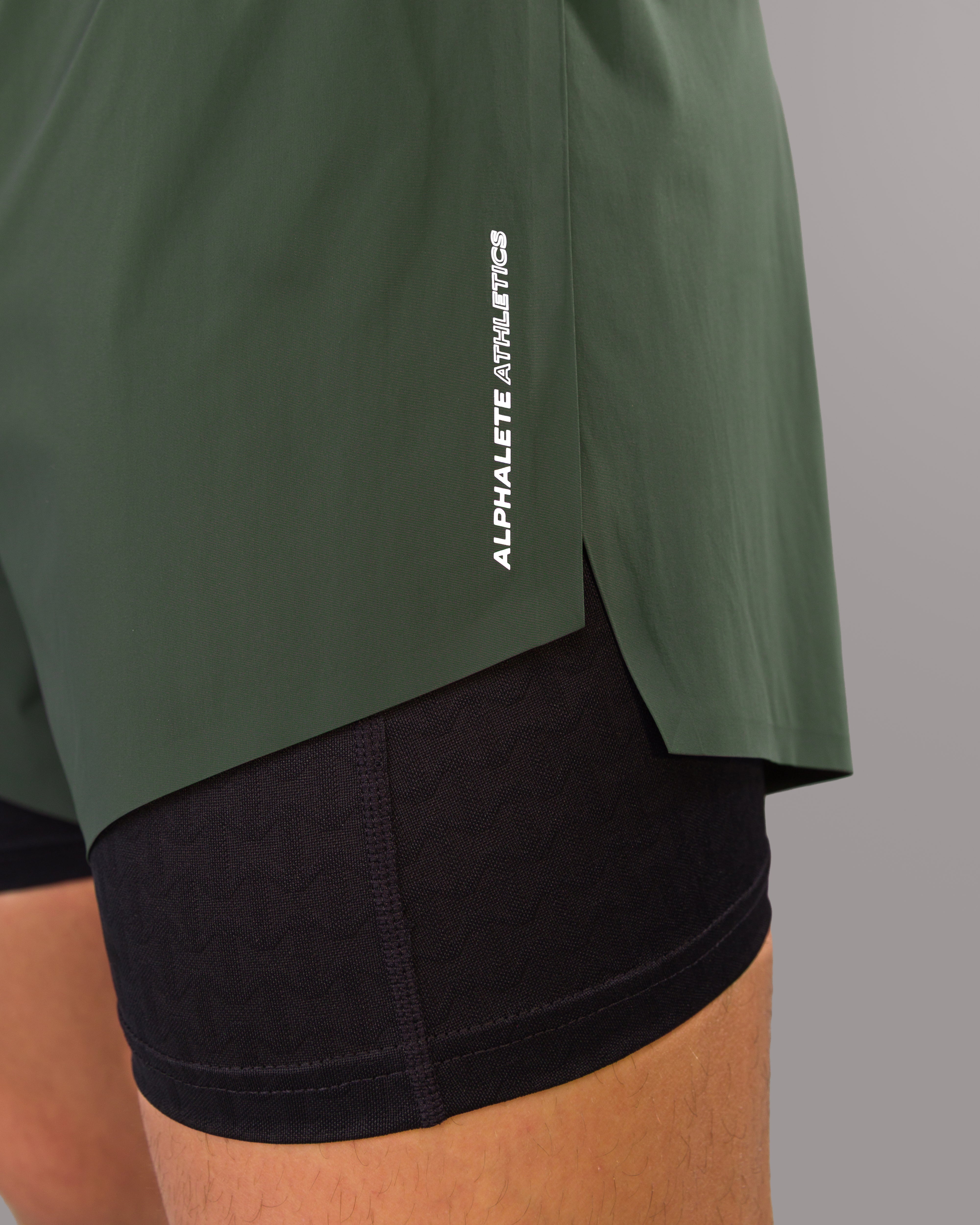 Flex Short Moss - Comfortable & Stretchy Men's Athletic Shorts for Running, Gym & Outdoor Activities