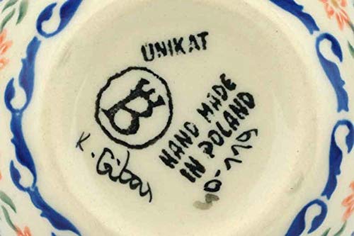 Authentic Polish Pottery Bowl 3-inch Hand-Painted Ladybug Design UNIKAT - Perfect for Souvenirs, Home Decor & Gift Giving