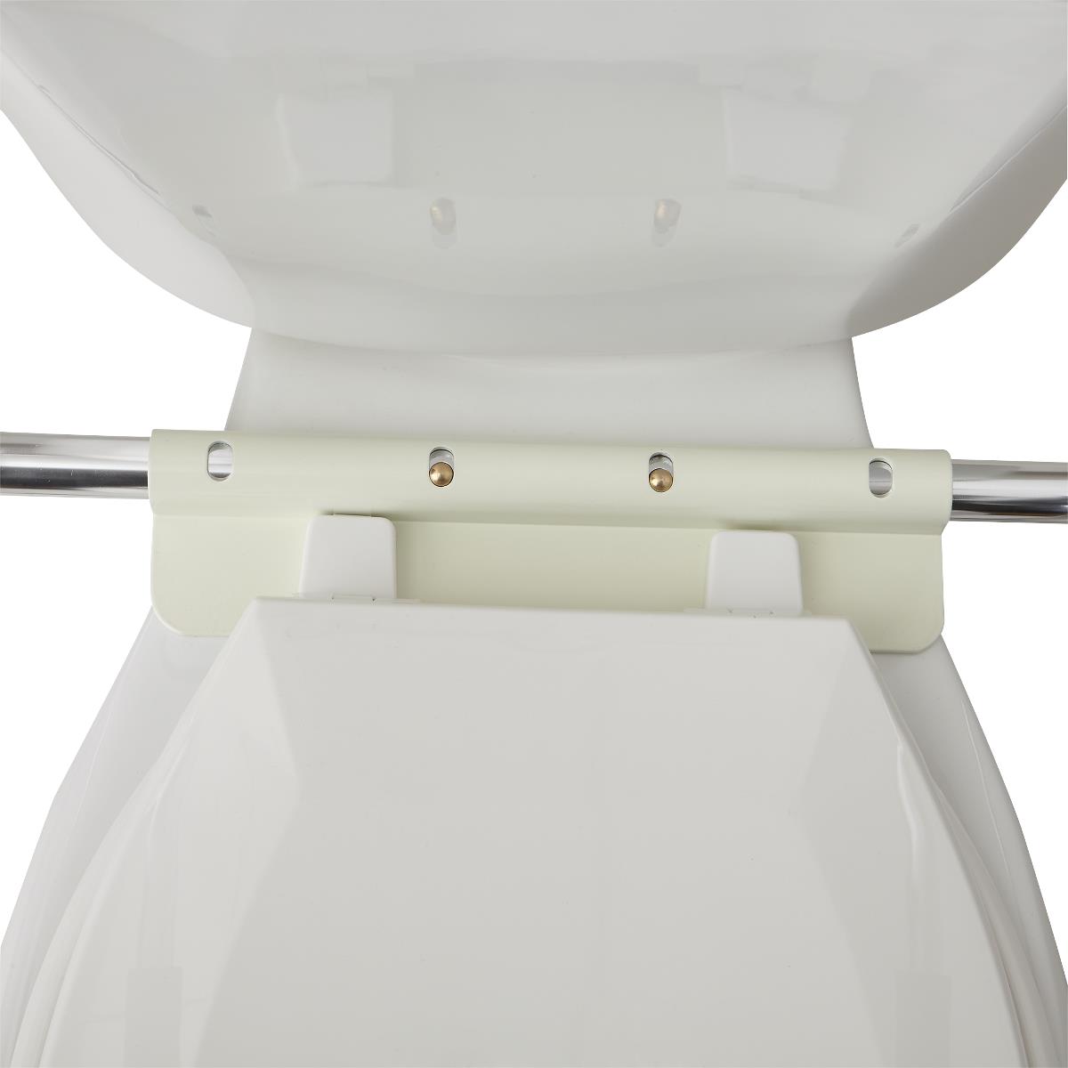 Adjustable Toilet Seat Frame with Rails - Durable & Comfortable Bathroom Upgrade for Elderly & Disabled Users