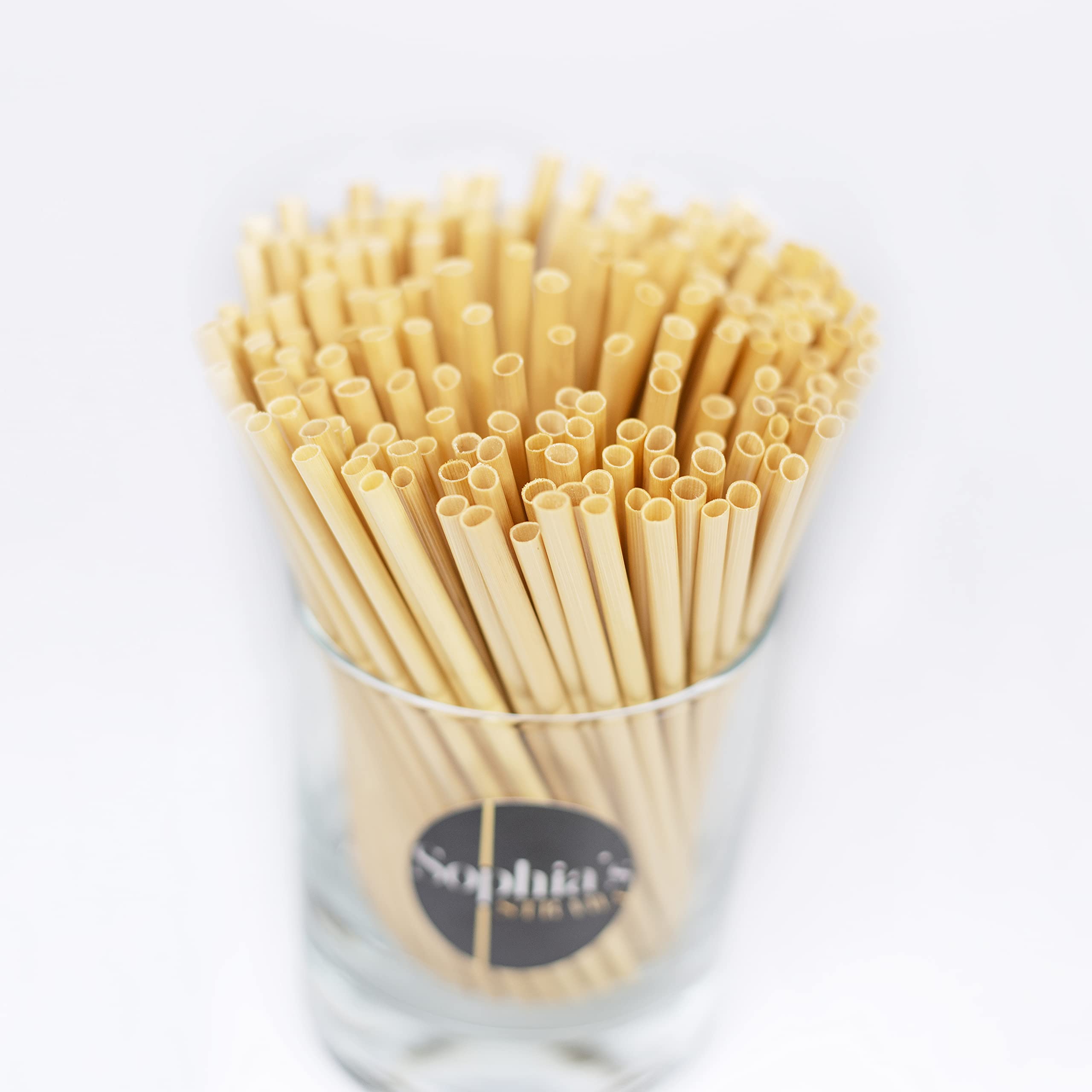 **Sophia's Straws 5 Inch Natural Hay Straws - 500 Count | Eco-Friendly, Biodegradable, Disposable Drinking Straws for Smoothies, Cocktails & Parties**
