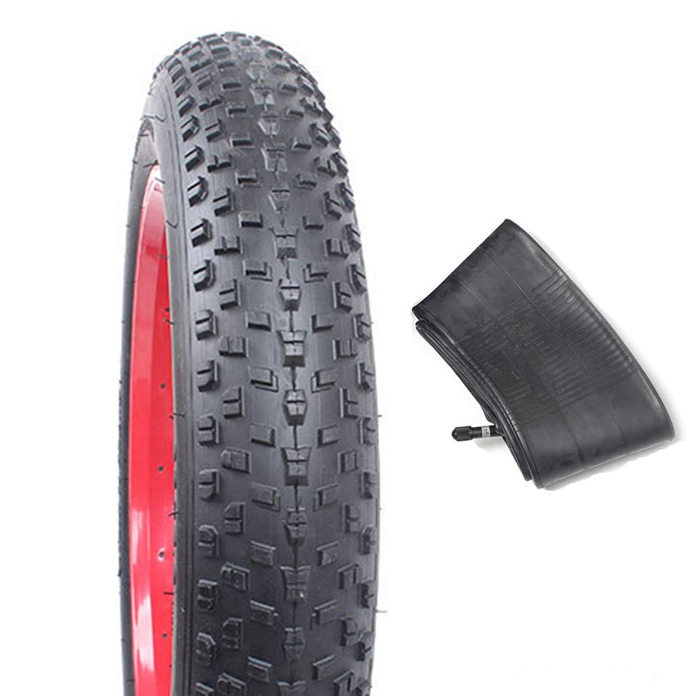 26x4.0 Fat Bike Tires - Heavy Duty Inner Tubes for Electric Bicycles & Mountain Bikes - Wire Bead Bicycle Accessories - Perfect for Off-Road Trails, Snow Riding & Urban Commuting