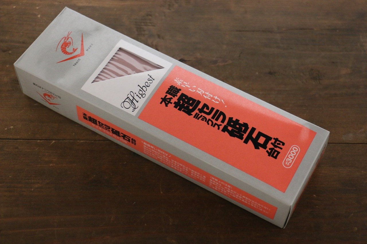 Naniwa Ceramic Chosera 3000 Grit Fine Sharpening Stone with Plastic Base - Perfect for Kitchen Knives, Razors & Woodworking Tools