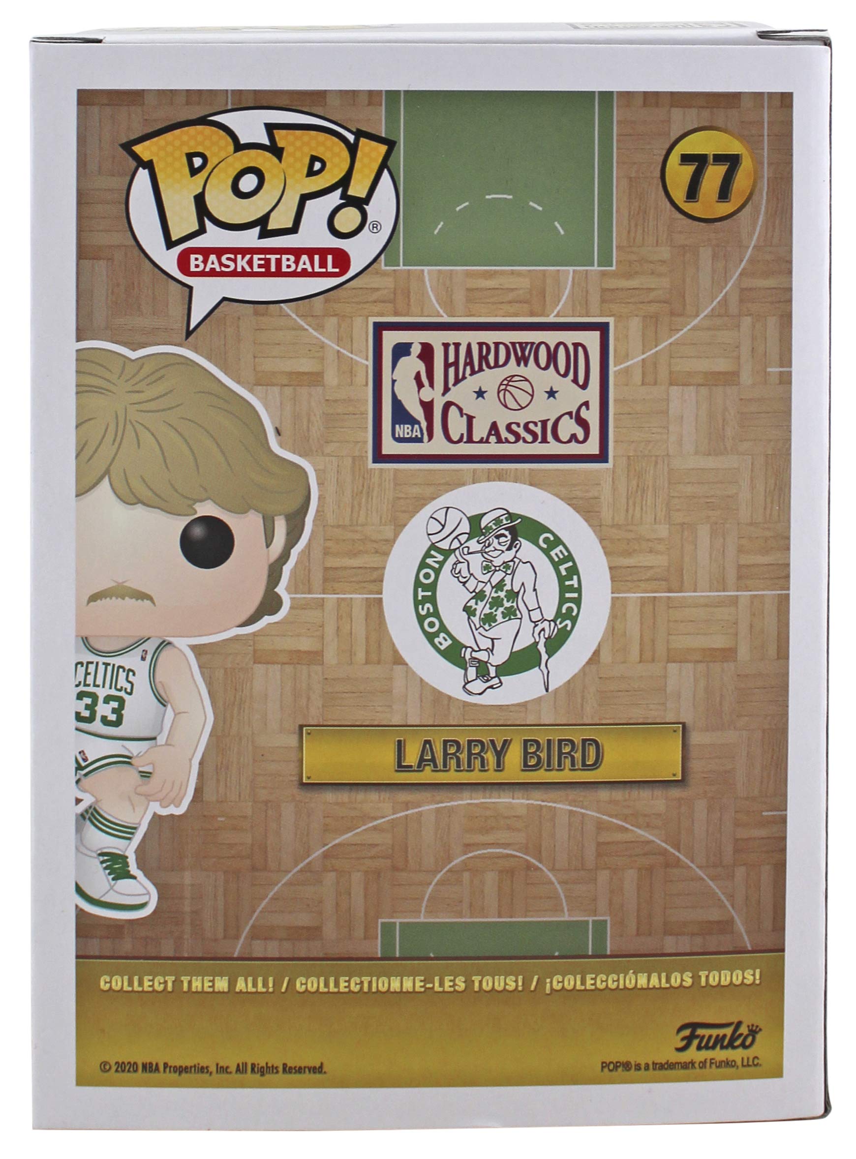 Authentic Larry Bird #77 Signed Funko Pop Vinyl Figure - Boston Celtics Legend - BAS Witnessed COA - Perfect for NBA Collectors, Celtics Fans & Sports Memorabilia Displays