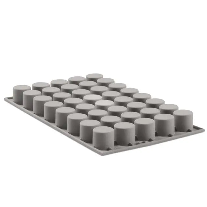 Elastomoule Silicone Mold for Mini Cylinders - Set of 40 Reusable Baking Molds for Candles, Soap, Resin Crafts & Chocolate Making - Perfect for DIY, Home Decor & Gift Projects