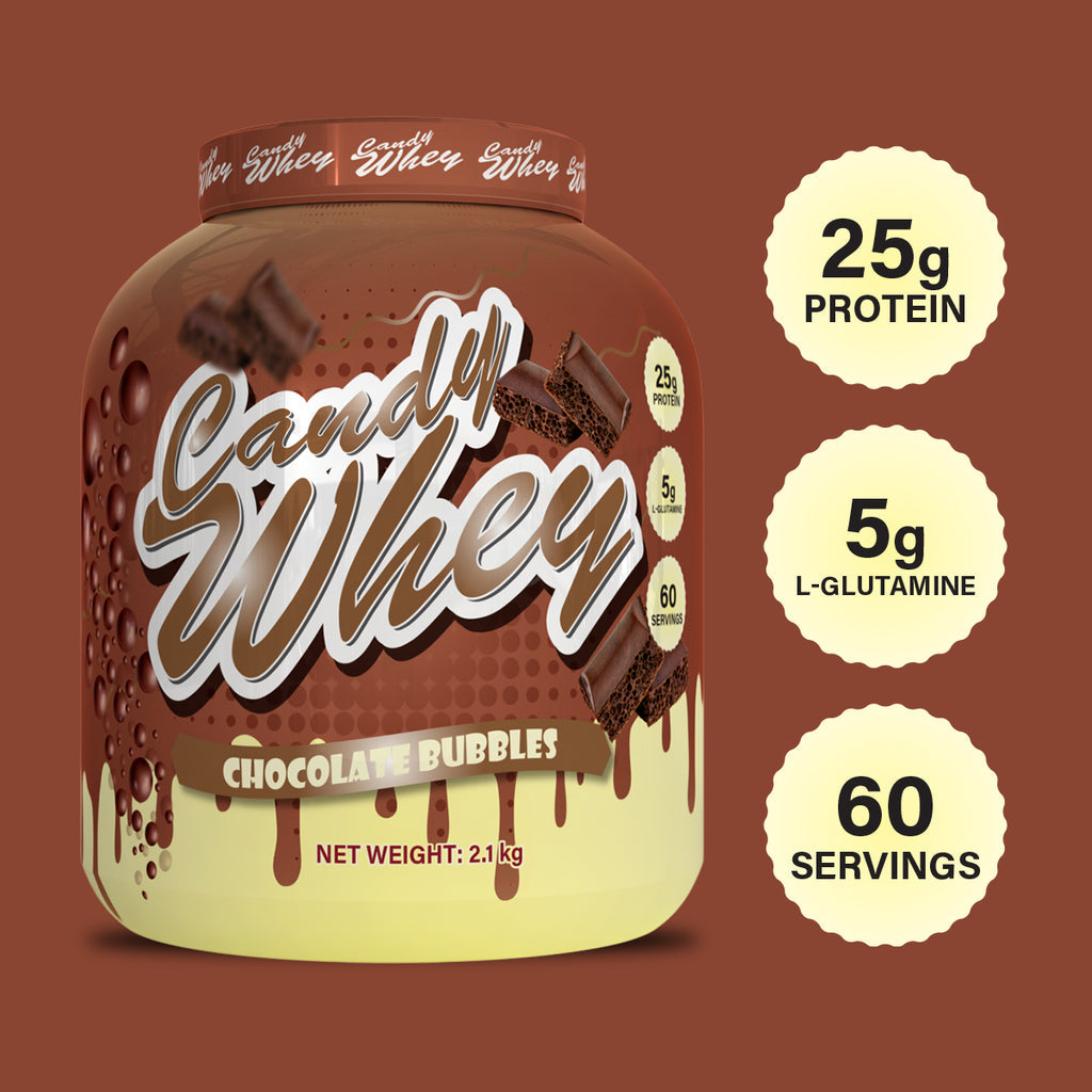 Premium Candy Whey Protein Powder 2.1kg (4.63 lbs) - Delicious Vanilla & Chocolate Flavors for Muscle Recovery & Post-Workout Shakes - Ideal for Gym, Fitness & Bodybuilding Enthusiasts