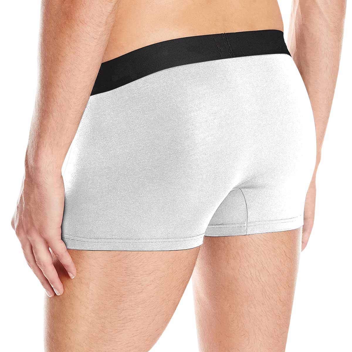 Custom Face Boxer Briefs for Men - Personalized Valentine's Day Underwear with Watermelon Red Design - Perfect Gift for Him, Anniversary & Romantic Occasions