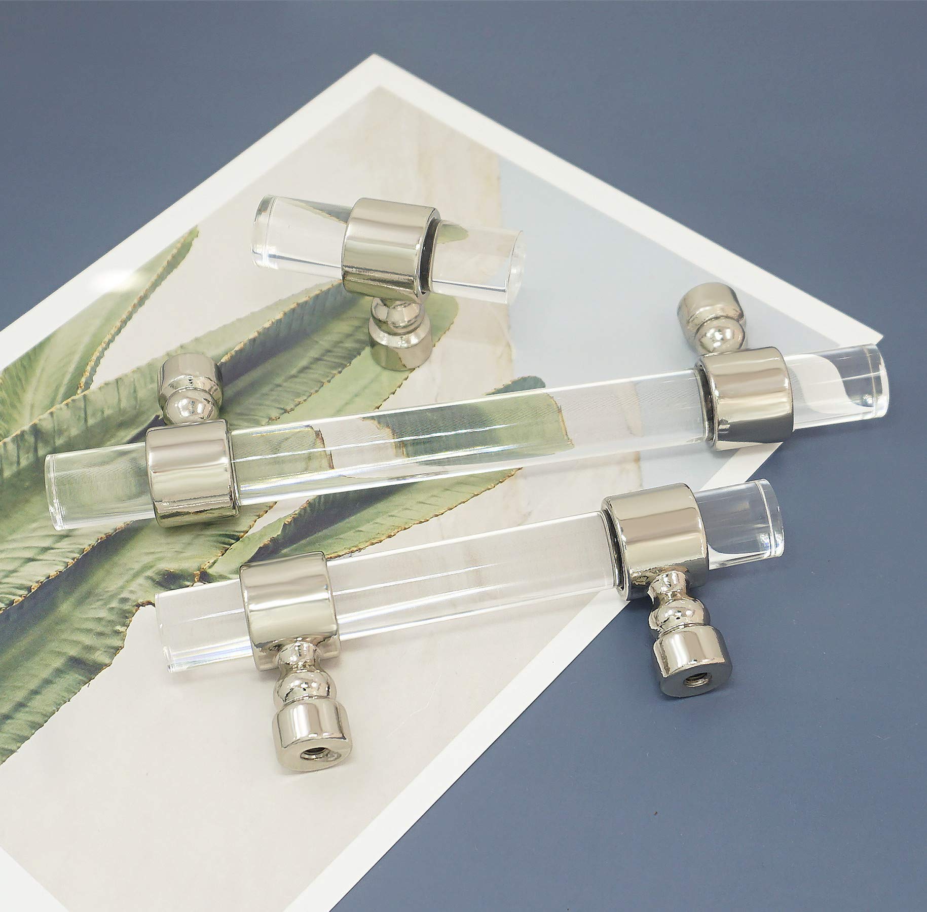 Crystal Clear Acrylic Drawer Pulls - 3.5