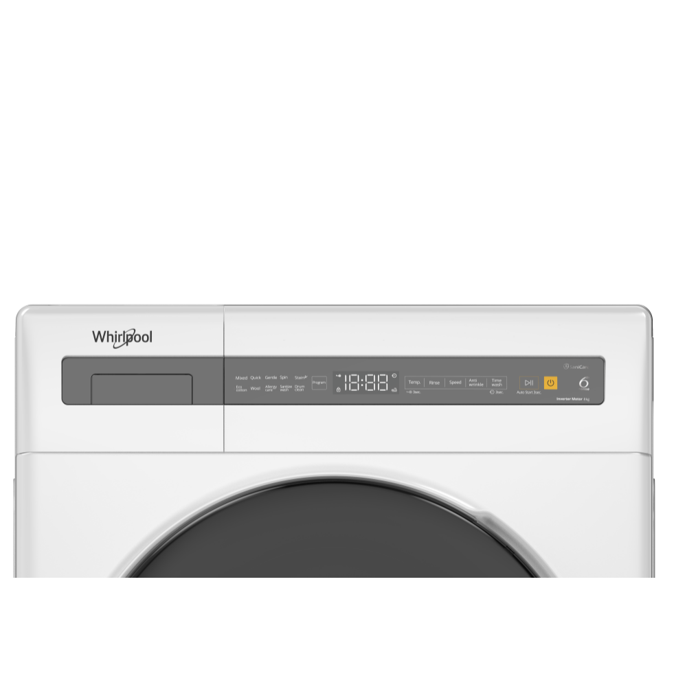 FWEB8002GW 8KG Front Load Washing Machine - Energy Efficient, Quiet Operation for Apartments & Small Homes (Ideal for Laundry Rooms & Compact Spaces)