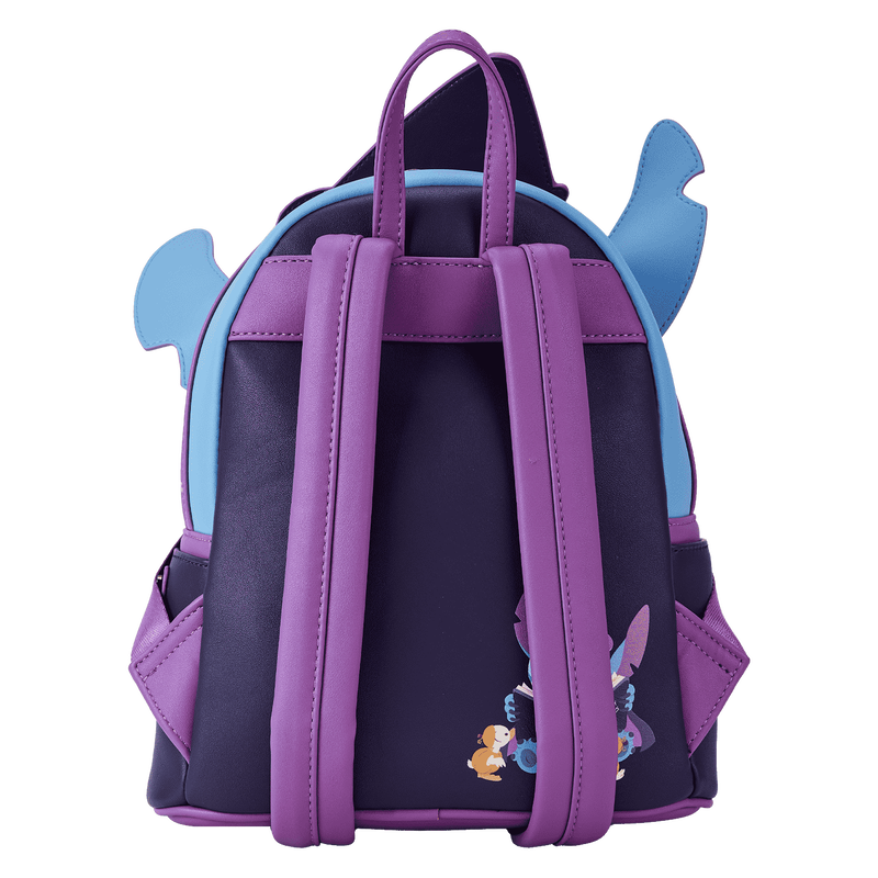 Disney Stitch Exclusive Spooky Stories Halloween Glow Mini Backpack for Kids - Cute Light Up Backpack for Trick or Treating, Cosplay & Disney Fans