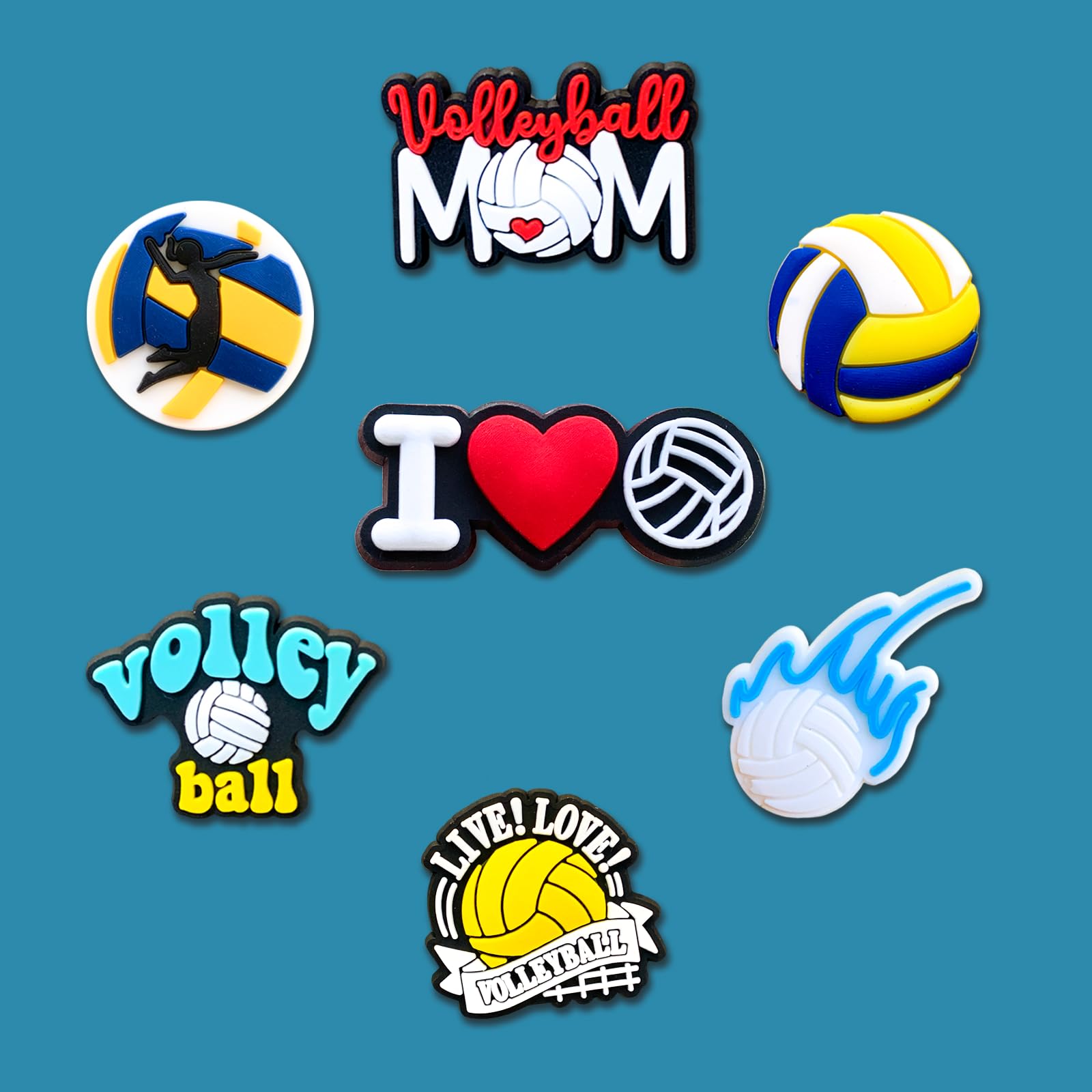 Sports Shoe Charms for Clogs - Softball Baseball Basketball Volleyball Soccer Swimming Hockey Cheerleading Gymnastics Ballet Shoe Accessories - Perfect for Adults & Athletes - Great for Game Days, Practice & Team Spirit