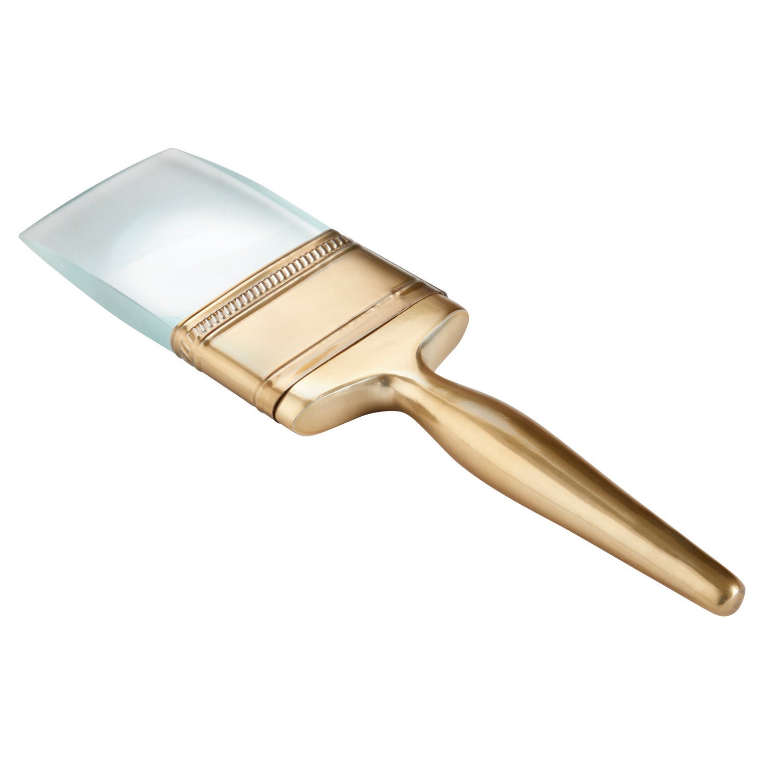Cyan Design 11168 Gold Brush Sculpture - Handcrafted Home Decor for Living Room, Office & Bookshelf Display
