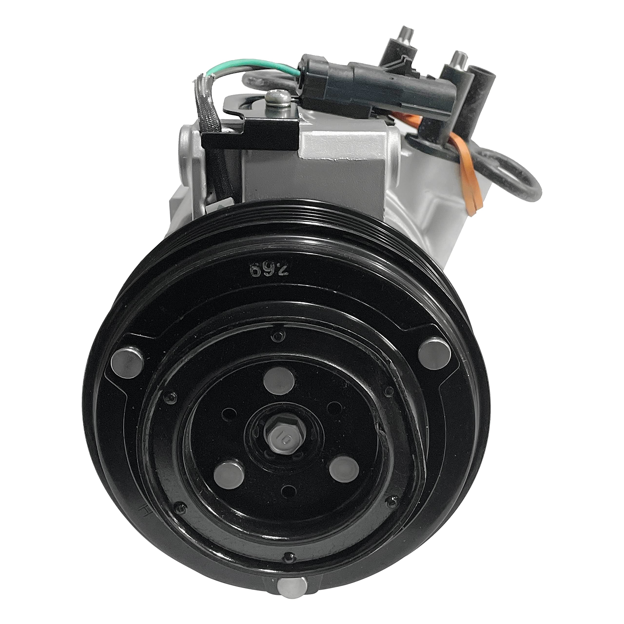 RYC New AC Compressor and A/C Clutch IH484-01 - Compatible with Jeep Wrangler 3.8L (2007-2011 Models) | High-Performance Cooling System Replacement for Summer Driving & Off-Road Adventures