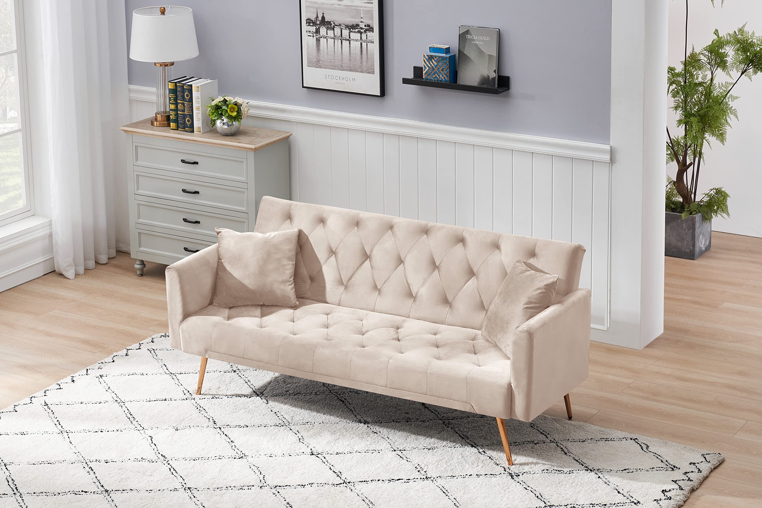 Convertible Sofa Bed - 3-in-1 Folding Guest Bed & Lounge Chair for Small Spaces - Perfect for Apartments, Dorms & Living Rooms