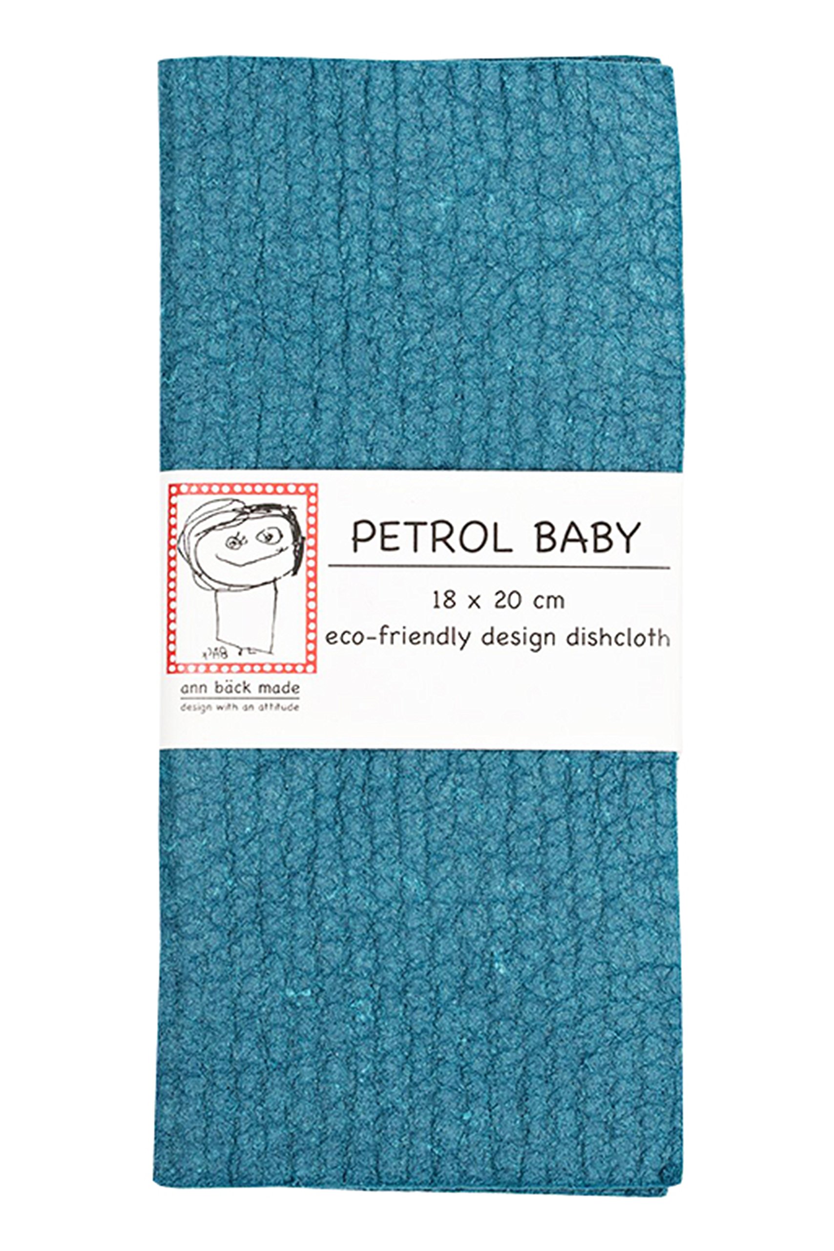 Trendy Tripper Swedish Dishcloth - Eco-Friendly, Super Absorbent & Reusable Kitchen Cloth - Hand-Dyed Dark Turquoise - Perfect for Dishwashing, Cleaning & Home Decor